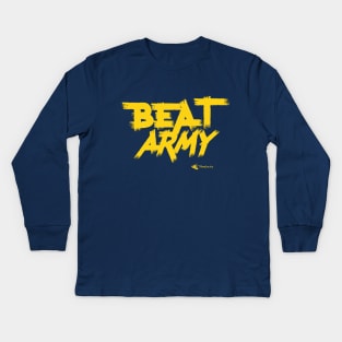 Go Navy Beat Army by Navalocity Kids Long Sleeve T-Shirt